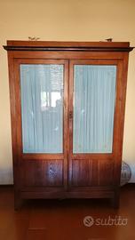 vetrina antica massello di castagno