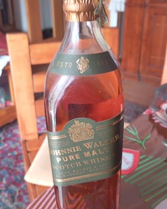 Bottiglia Johnnie Walker pure malt 15 y.o. anni 90