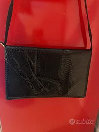 Borsa a mano vintage anni '80 pelle pitonata