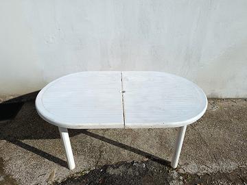 Tavolo di plastica allungabile 