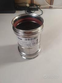 RACCORDO INOX DRITTO D. 80 mm