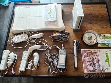 WII + balance board + accessori