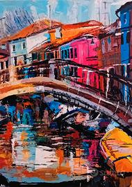 Quadro acrilico su tela BURANO