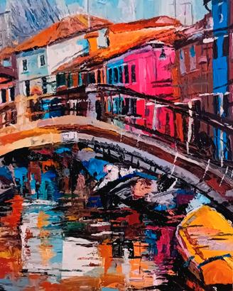 Quadro acrilico su tela BURANO