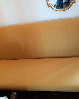 Divano Borsani D70 giallo e nero tessuto originale