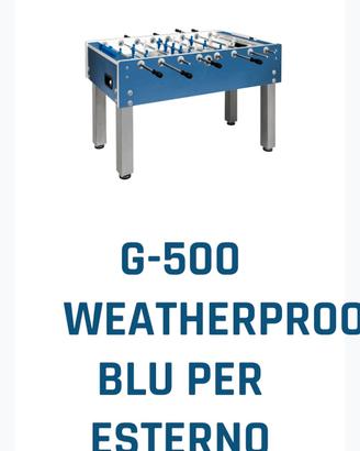 Calcio balilla garlando g500 weathrproof  nuovo 