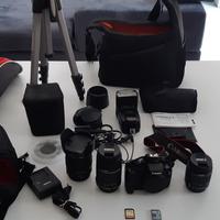 Canon 1100d kit fotografia reflex completo