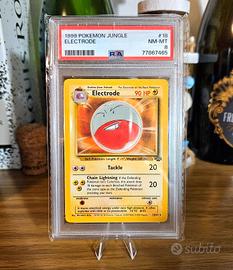 Carta Pokemon Vintage Electrode 18/64 grad PSA 8