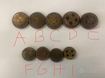 Trafile bronzate per torchio bigolaro