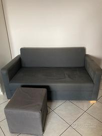 Ikea Solsta divano-letto 2 posti + poggiapiedi