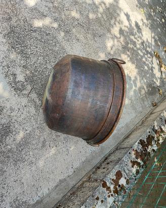 Calderone in rame x pomodori capienza 110 litri