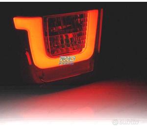 FANALI LED BAR VOLKSWAGEN VW T4 90-03 ROSSO FUMÉ E