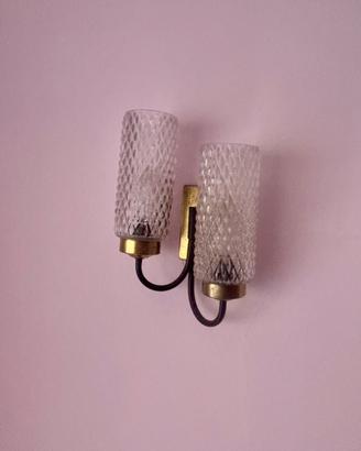 Coppia di applique vintage anni 50/60 - ottone