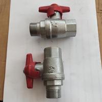 10 VALVOLE A SFERA NICHELATE MF E FF