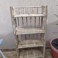 Scaffale in Bamboo pieghevole
