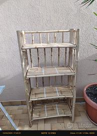 Scaffale in Bamboo pieghevole