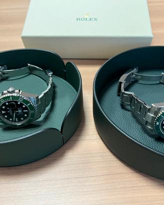 Rolex - set di 2 Svuota tasche di colore verde