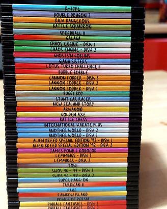 giochi su floppy Amiga 500 con etichetta