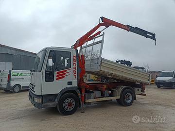 Camion Iveco 80E18 Tector Gru/Rib