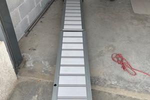 Passerella in alluminio pieghevole lunghezza 230cm