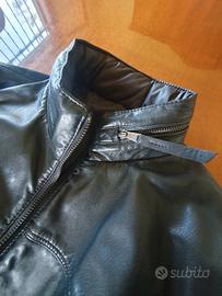 GIUBBOTTO BOMBER DA UOMO REVERSIBILE IN VERA PELLE