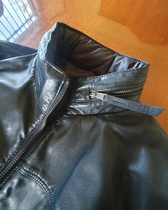 GIUBBOTTO BOMBER DA UOMO REVERSIBILE IN VERA PELLE
