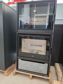 KUOKI 110da11,4KW cm72x46x140 stufa a legna Klover