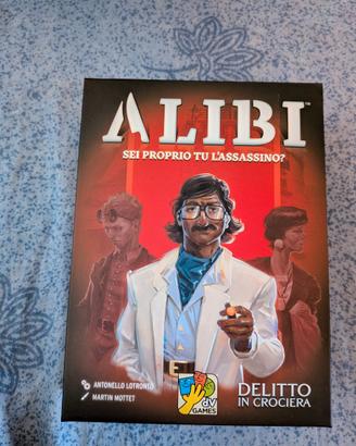 Gioco da tavolo "alibi" usato