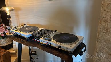 Pioneer Dj  DJM 400 e giradischi con puntine Shure