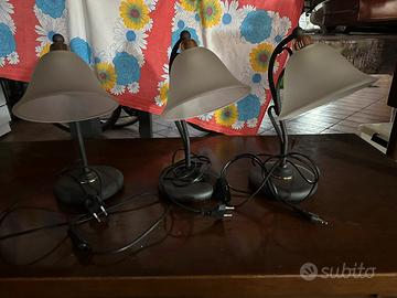 3 Abat-jour e 2 Lampadari in ferro