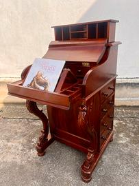 Scrittoio devenport in legno massello di mogano