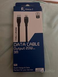 Data cable cavo 20w 3 metri type c iphone