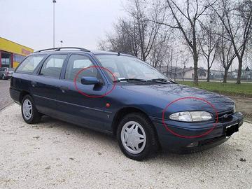 Ford Mondeo - fanali ant + specchietti