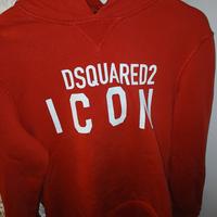 felpa dsquared2 rossa