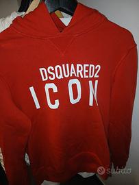 felpa dsquared2 rossa