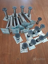 Serie 20 piedini metallo per mobili