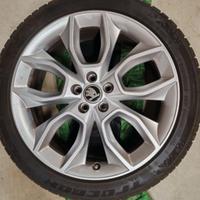 4 cerchi in lega originali Skoda da 18"+ 4 gomme