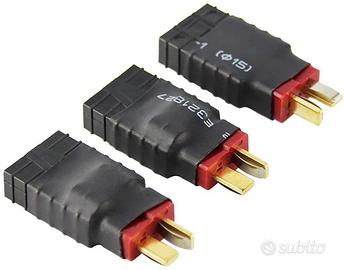 3 Adattatori T-Deans Maschio a TRX Femmina per Bat