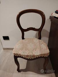 🪑 Set 4 Sedie Vintage Stile Luigi Filippo Anni 50