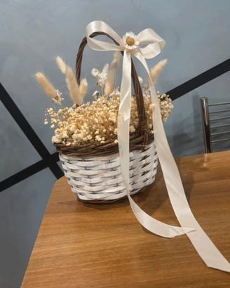 Cesto floreale con fiori secchi!