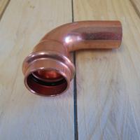 Gomito a pinzare Viega  rame dm.28 MF 90° h2o