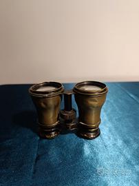 BINOCOLO TEATRO ANTICO OTTONE VINTAGE OPERA GLASSE