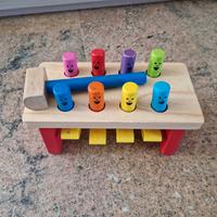 N.2 giochi banco lavoro legno e camion riciclo