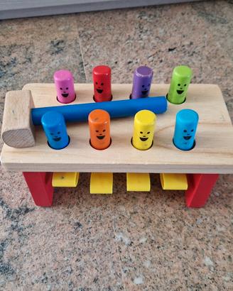 N.2 giochi banco lavoro legno e camion riciclo