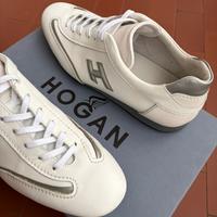 Hogan Olympia Pelle Bianche Silver