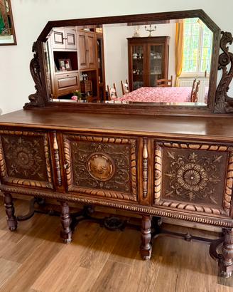 Mobile madia credenza antica in legno massello