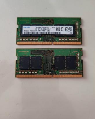 Coppia RAM DDR4 16GB (2x8GB) Laptop / Notebook Sam