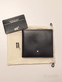 Montblanc portafoglio portacarte 8cc NUOVO pelle 