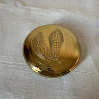 Portagioie posacenere piccola scatola in ottone