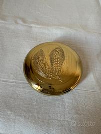 Portagioie posacenere piccola scatola in ottone